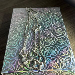 David Yurman Quatrefoil Box Chain Necklace Sterling Silver